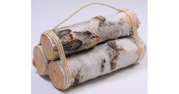 Bundle of 3 Birch Logs Set of 2